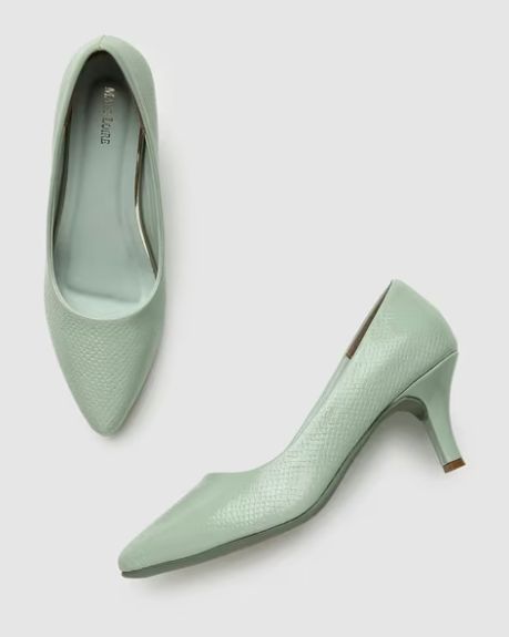 MARC LOIRE, Reptilian Pattern Kitten Heeled Pumps