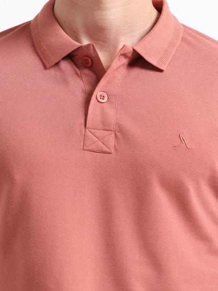 BASIC POLO TSHIRT DEEP CHESTNUT