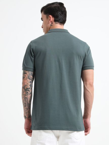 BASIC POLO TSHIRT IRIDIUM