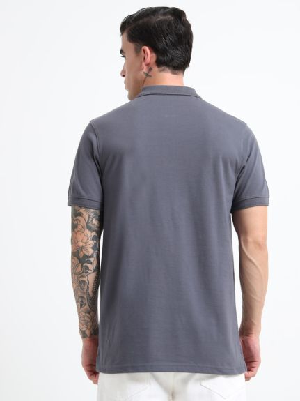 BASIC POLO TSHIRT SHIP GREY