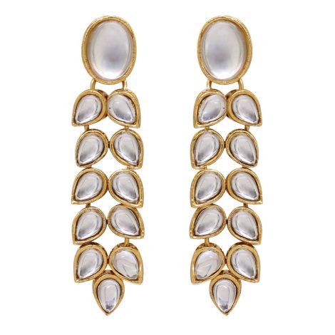 Blue Color Kundan Necklace Set