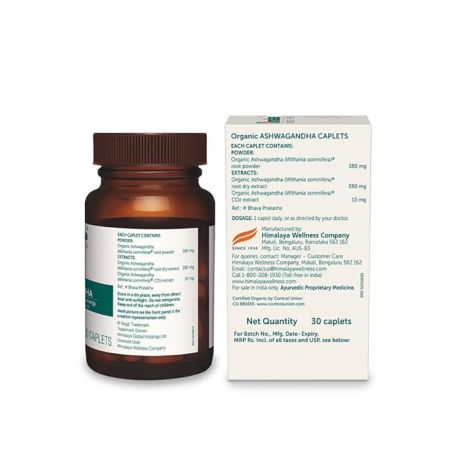 Himalaya Organic Ashwagandha 670Mg |Helps Release Stress | Rejuvenates Mind And Body | General Wellness | Tablet, Pack Of 60