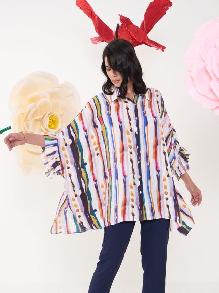 ORANGE STREAK KIAAN SHIRT