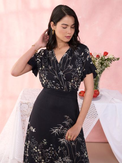 BLACK RIVERIE OSCAR DRESS