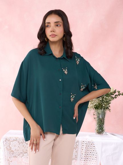 EMERALD GREEN TERRA SHIRT