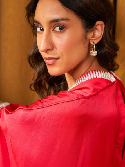 HOT PINK NUTAN KAFTAN