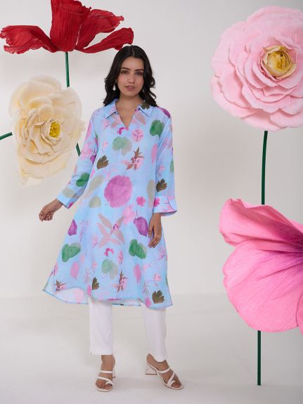 SKY BLUE OLIO AARIA TUNIC