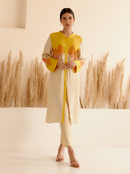 MUSTARD/LIGHT GOLD ONYX TUNIC