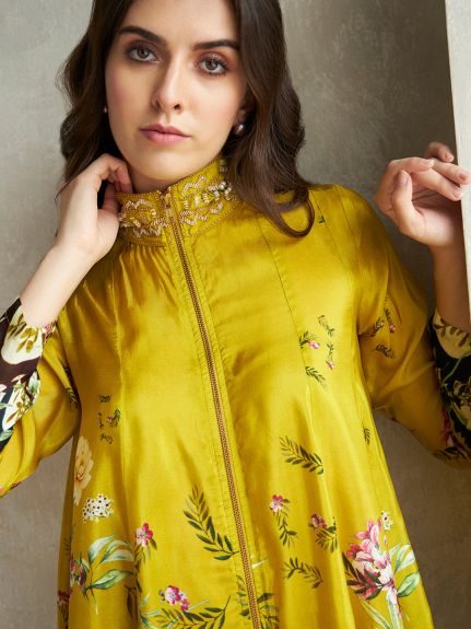 OPADA MUSTARD QUIX ZIP-UP SHIRT