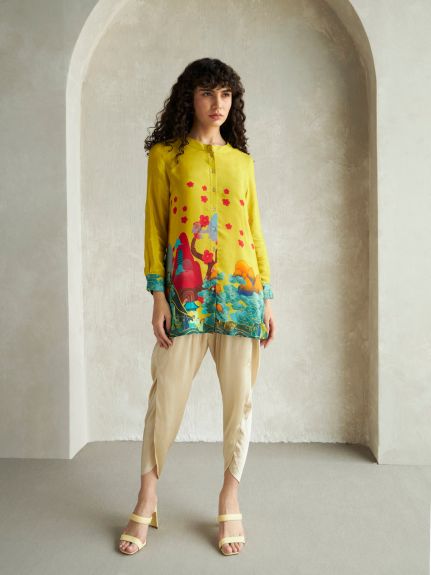 YELLOW FLINT BUTTON DOWN SHIRT