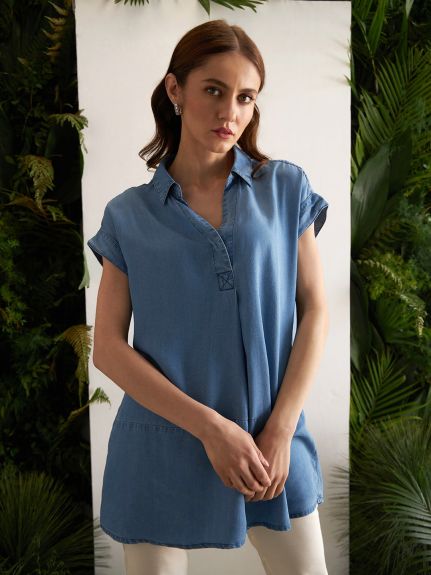 DENIM BLUE MINED SHIRT