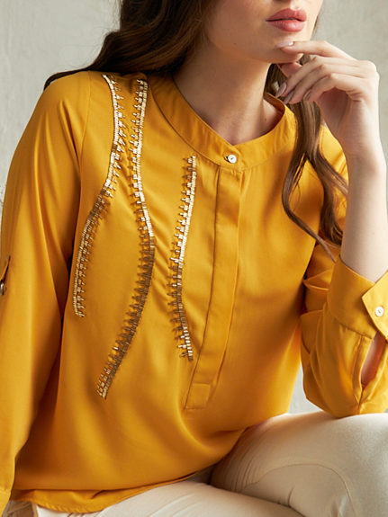 MUSTARD D-RING SHIRT