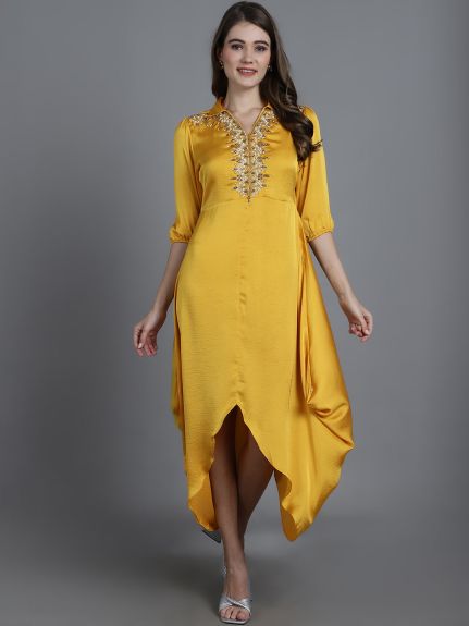 MUSTARD TIGNI DRESS