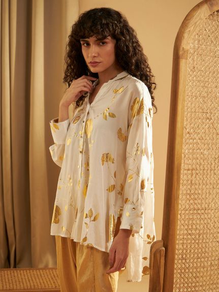 WHITE GLEE BREEZE SHIRT