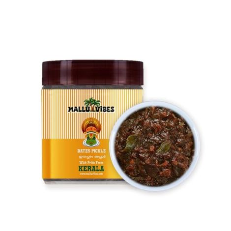 Mallu Vibes Homemade Kerala Dates Pickle (Eenthapazham Achar) (400g)