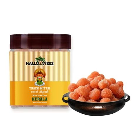 Mallu Vibes Kerala Thaen Mittai | Authentic Kerala Honey Candy Sweet (250g)