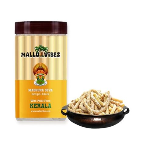 Mallu Vibes Kerala Madhura Seva | Sweet Noodle Snack (200g)