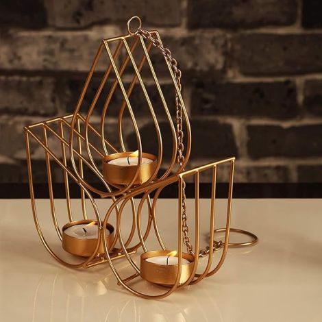Collectible India Tealight Candle Holder Metal Wall Hanging Wall Art Sconce for Home Living Room Décor /Christmas Decoration Items/Christmas Decorations/Diwali Gifts for Family and Friends