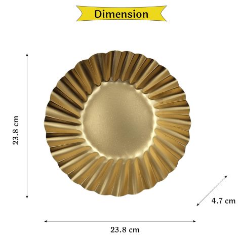 Craftvatika Iron Floral Bowl for Diwali Decoration Item for Home Decor - Flower Shaped Bowl for Pooja Room, Living Room, Diwali Festival Gifts