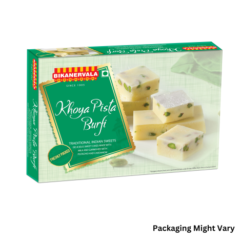 khoya pista Burfi (Bikanervala)