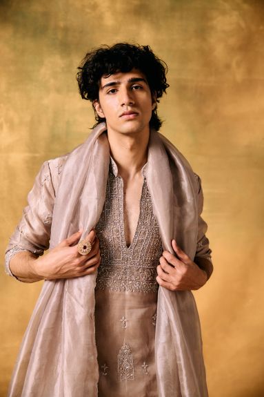 Noor Tissue Kurta Set