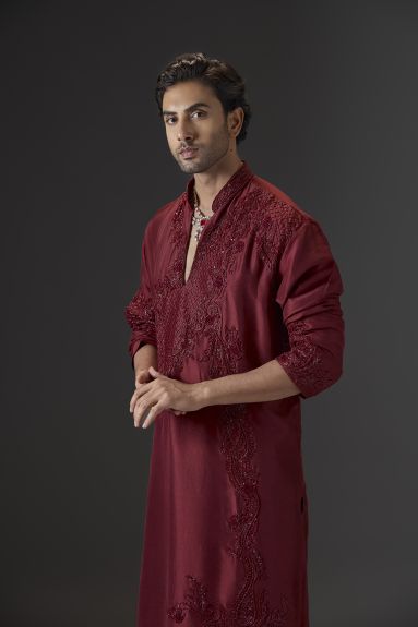Emerald Enigma Embriodered Kurta