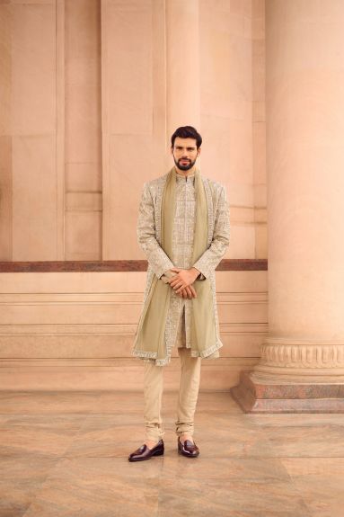 Tissue Hand - Embroidered Sherwani Set