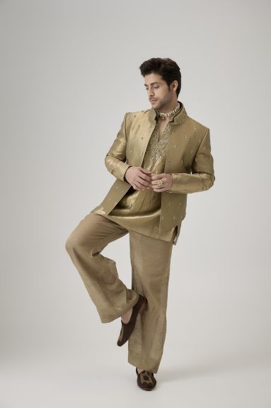 The Heirloom Gold Jodhpuri Set