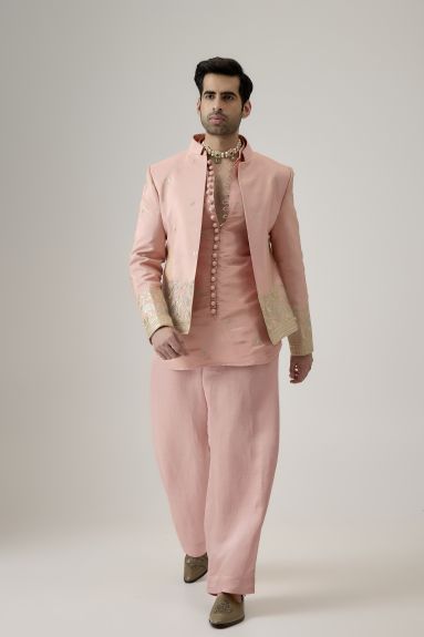Peach Bloom Jodhpuri Ensemble
