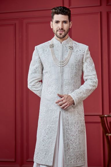 Soft Pink Sherwani Set