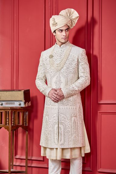 Opulent Gold Sherwani Set