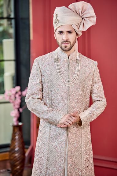 Rose Gold Aura Sherwani