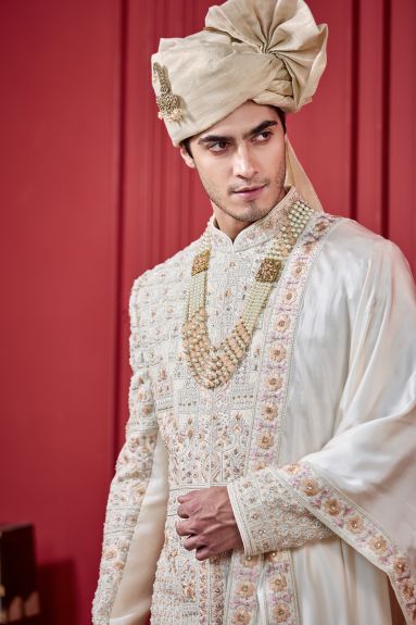 Golden Whispers Sherwani Set