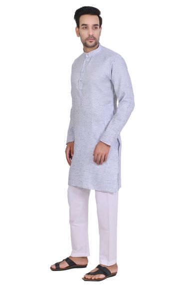 Men's Cotton Slub Kurta with Aligarhi Pyjama