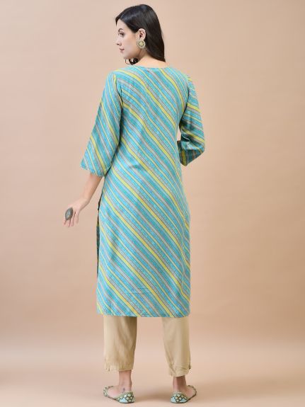 Shree Women Shantoon Multicolor Solid Kurta