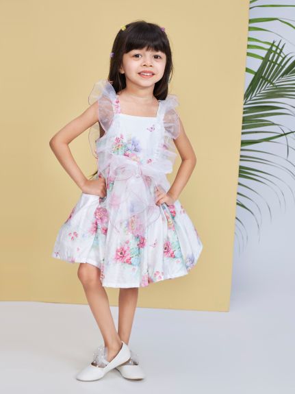 Peppermint Girls A-Line Floral Print Dress