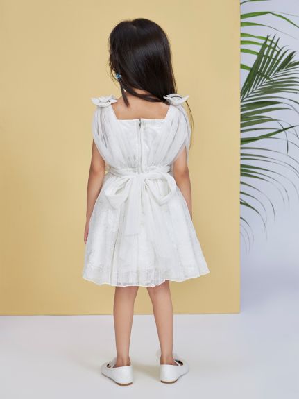 Peppermint Girls A-Line Design Net Dress