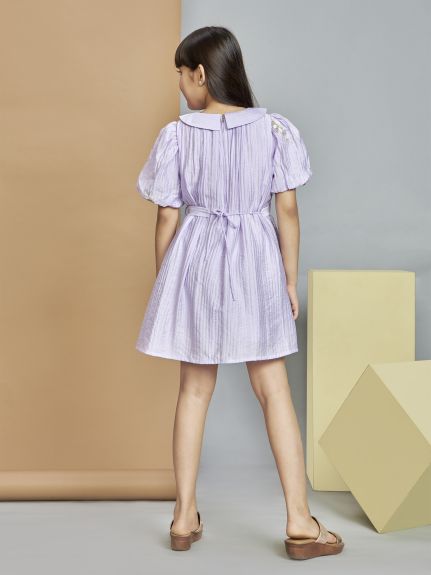 Peppermint Girls A-Line Embroidered Dress