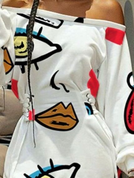 Printed Sheath Mini Dress