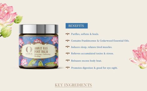 Ohria Ayurveda Foot Balm | Relaxing & Softening | 100 g