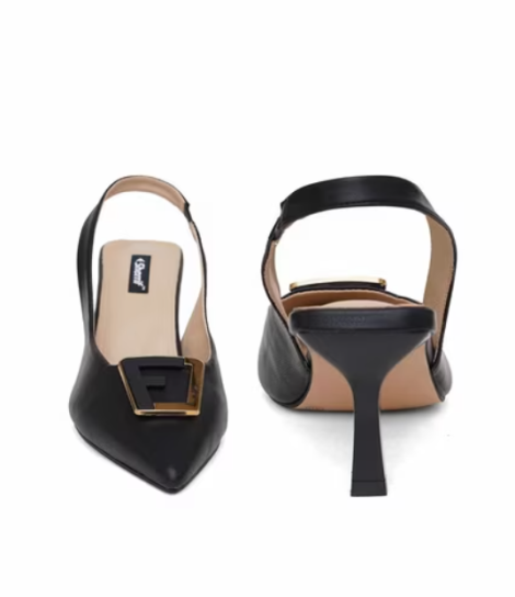 SHERRIF, Women Slingback Stiletoes with Metal Accent