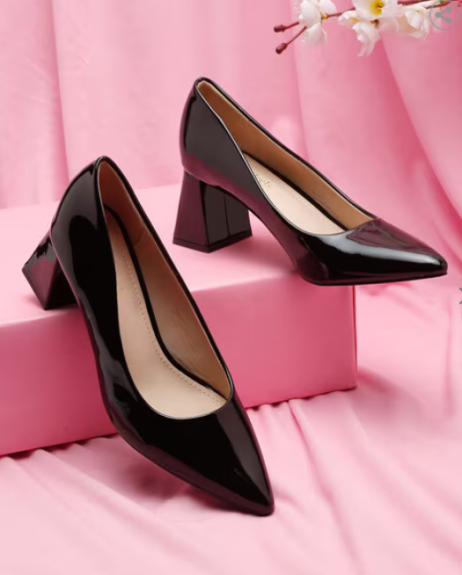 FLAT N HEELS, Pointed-Toe Slip-On Pumps