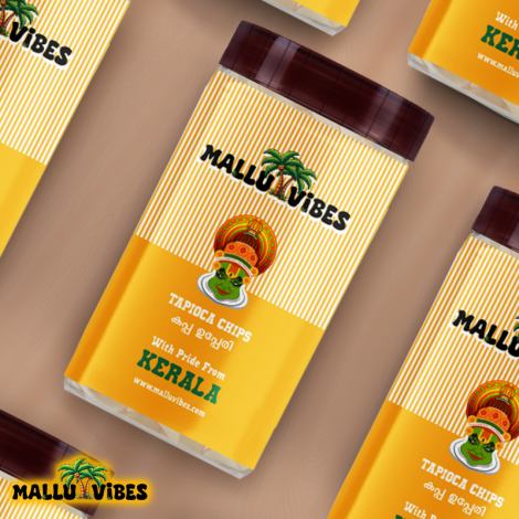 Mallu Vibes Traditional Kerala Tapioca Chips (Kappa Upperi) (250g)