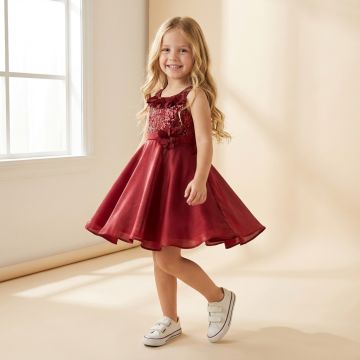 Peppermint Girls A-Line Sequins Dress - 1-2