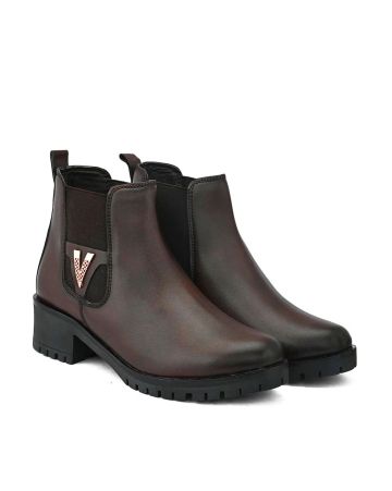 FENTACIA,Ankle-Length Boots with Synthetic upper