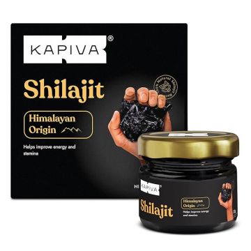 Kapiva Original Himalayan Shilajit/Shilajeet Resin 20g | 250mg/Serving | For Energy, Endurance & Vitality | 80 Servings | 100% Ayurvedic