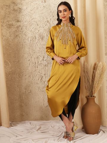 MUSTARD COLLIDE DRESS