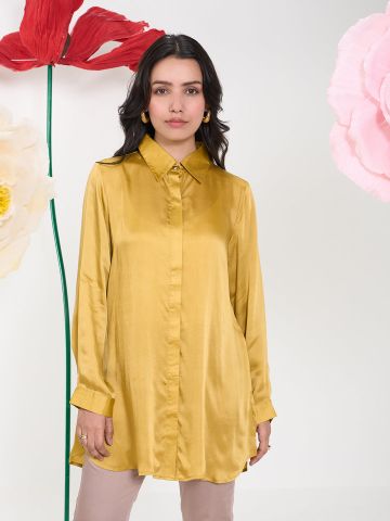 MUSTARD HIKE CRYSTALLINE SHIRT