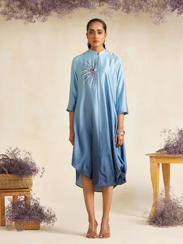 BLUE OMBRE MANOR DRESS