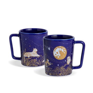 Ceramic Coffee Mugs, Set of 2, Golden Night | Golden Night Collection